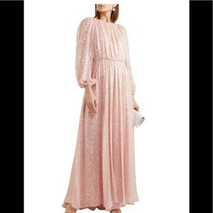 Adam Lippes Pink Sequins Gown